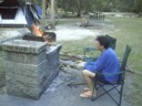 Ix enjoys the first fire
