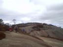 Up to the steep top