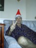 I dunno what dad's been drinking, but that hat sure is pointy.