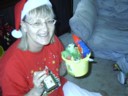 Mum gets a fun bucket for the bath from me.