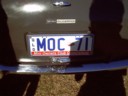 Personalised numberplates for the Mini Owners Club