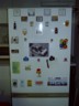 The old main fridge gets decorated.
