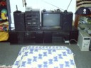 My TV and stereo. (Also my P133 down bottom right, ready to be Linux'd)