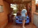 Dad cleans up the Red(Blue) mini.