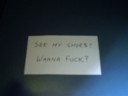 The 'nametag'. I got it from the Linux Convention and defaced it.