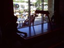 Time for some air-hockey. I beat AB, then Azure beat me, then I beat azure, then Azure beat me.