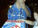 Qness was there too, with pizza.