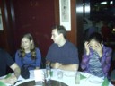 Trui, Lime and Lui wait for the meal to begin.