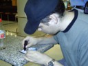 Draxy writes a stamp