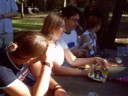 Siempre, Alegrya, Fatty and Katie BBQ it up.