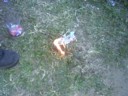 It burns!