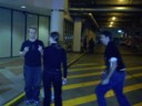 Azure is about to take out Insom for being rude to the camera man
