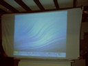 Later, Steve brings over his projector of love