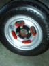 Nice new painted tyres on Blue mini
