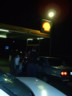 Quick stop at a service station on way home