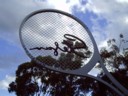 That's the 2nd biggest tennis racket i've ever seen!!!!