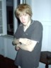 Dewi's brother and his pet rat.