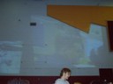 Video camera hooked into projector = fun and big.