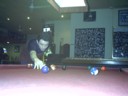 White ball corner pocket.
