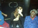 Liz deftly avoids the camera... *laff*