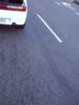 I moved the car forward to check for leaks and rubbing