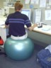 Brent enjoys a different kind of chair