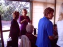Mum talks to old friends and family