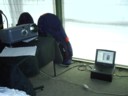 The projector and laptop supplied by Jason