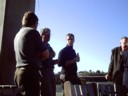 The men chat