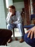 The Whites got a room at same motel. Chris relaxes