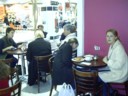 Lunch at a shopping centre with the Whites