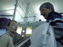 Megan and Dad at airport