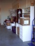 The garage is gradually filled