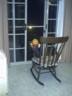 The little kid checks the view