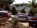 The cars and trailer