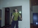 Cavie works the floor