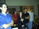 Greg and others watch on