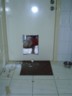 Dad cuts a whole in a door