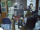 Aaron and his wall of stuff