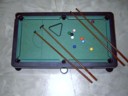 As a subtle hint, my new pool table