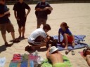 Kahless and Lui also enjoy some beach fun