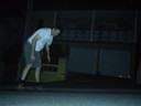 No wait, he's standing