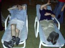Kewn and Red relax