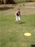 Trui throws the frisby