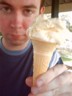 Kewn likes his icecream, even if it's a bit melty